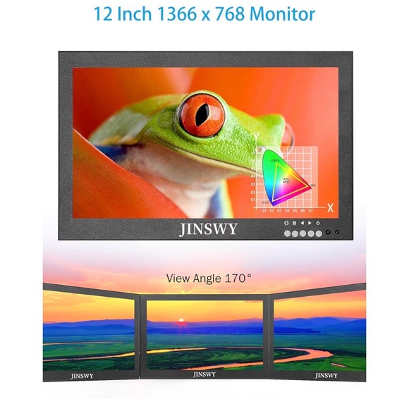 JINSWY 12" Security Monitor - Picture 5 of 11